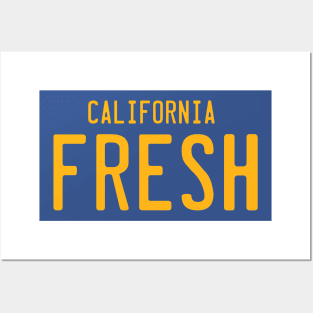 California Fresh License Plate Posters and Art